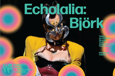 Plakat wydarzenia:  WĘDRUJĄCY FESTIWAL: WERNISAŻ 19:00. ECHOLALIA